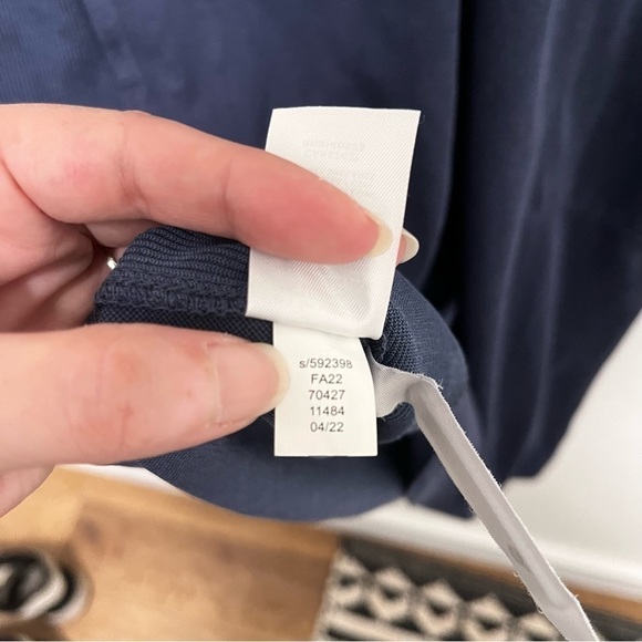 Lou & Grey Sandwashed V-Neck Pocket Modal Oversized Shift Dress Size 4 - Picture 8 of 10